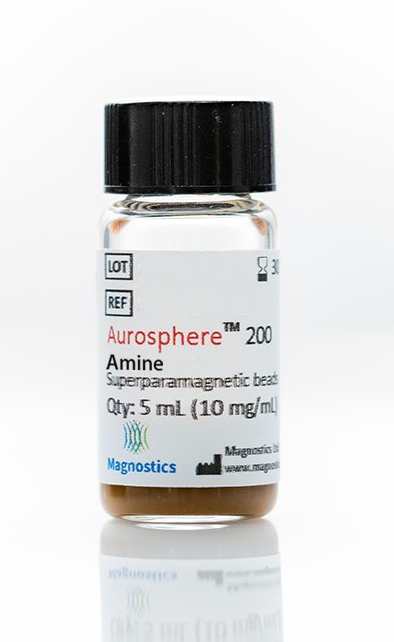 Aurosphere 200 amine, Superparamagnetic beads